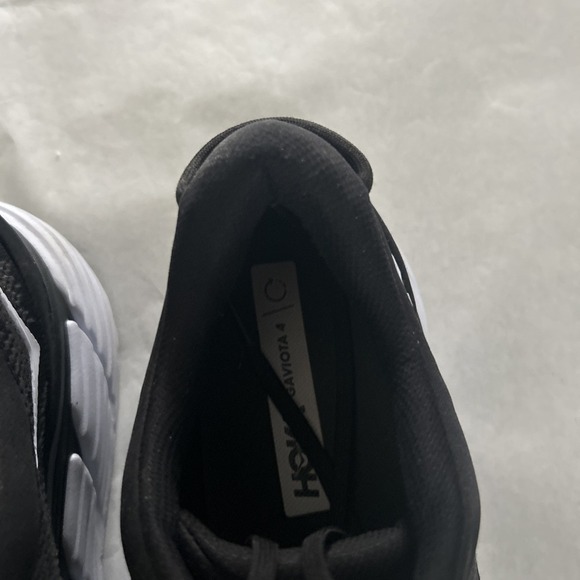 Hoka One One Gaviota 4 Mens Sz 13 Running Walking Sneakers Cushion Black White - Picture 3 of 9